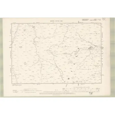 1898 Map of Dumfriesshire Sheet XV.NE, 1900 Print