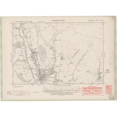 1938 Map of Dumfriesshire Sheet XVI.NE, 1950 Print