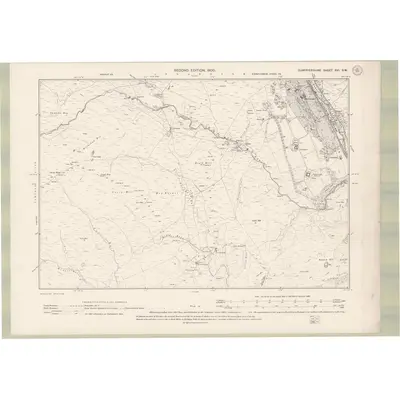 1898 Map of Dumfriesshire Sheet XVI.SW, 1900 Print