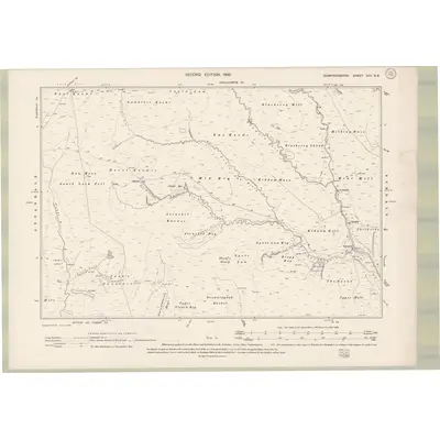1898 Map of Dumfriesshire Sheet XVII.SE, 1900 Print