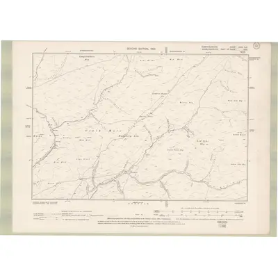 1898 Map of Dumfriesshire Sheet XVIII.SE, 1900 Print