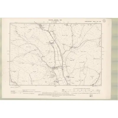 1898 Map of Dumfriesshire Sheet XVIII.SW, 1900 Print