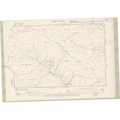1898 Map of Dumfriesshire Sheet XX.SW & SE, 1900 Print