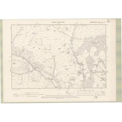 1898 Map of Dumfriesshire Sheet XXI.NE, 1900 Print