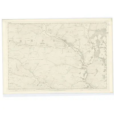 1856 Map of Dumfriesshire, Sheet XXI, 1861 Print
