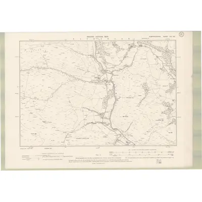1898 Map of Dumfriesshire Sheet XXI.SE, 1900 Print
