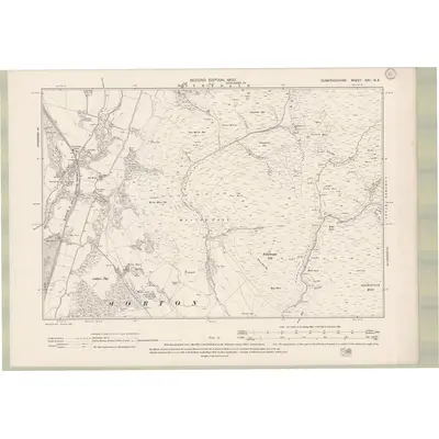 1898 Map of Dumfriesshire Sheet XXII.NE, 1900 Print