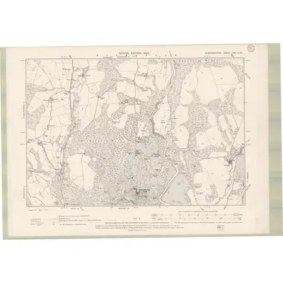 1898 Map of Dumfriesshire Sheet XXII.NW, 1900 Print