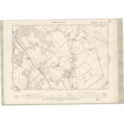 1898 Map of Dumfriesshire Sheet XXII.SE, 1900 Print