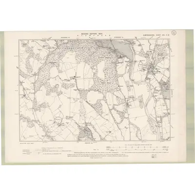 1898 Map of Dumfriesshire Sheet XXII.SW, 1900 Print