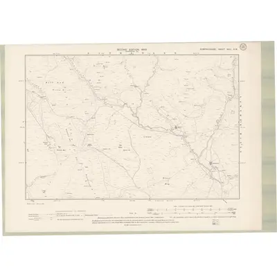 1898 Map of Dumfriesshire Sheet XXIII.SW, 1900 Print