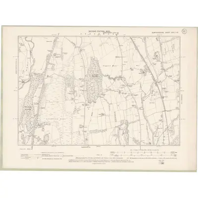 1898 Map of Dumfriesshire Sheet XXIV.SE, 1900 Print