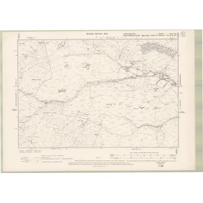 1898 Map of Dumfriesshire Sheet XXIX.SE, 1900 Print