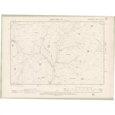 1898 Map of Dumfriesshire Sheet XXV.NW, 1900 Print