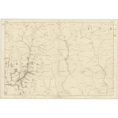 1857 Map of Dumfriesshire, Sheet XXV, 1861 Print