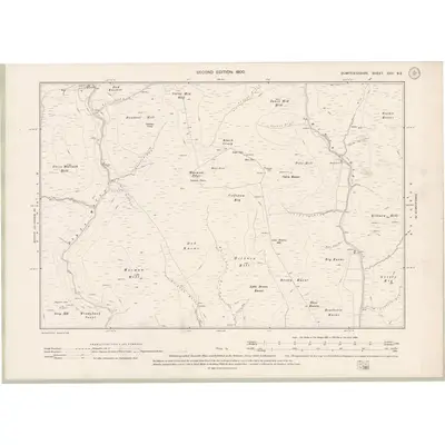 1898 Map of Dumfriesshire Sheet XXV.SE, 1900 Print