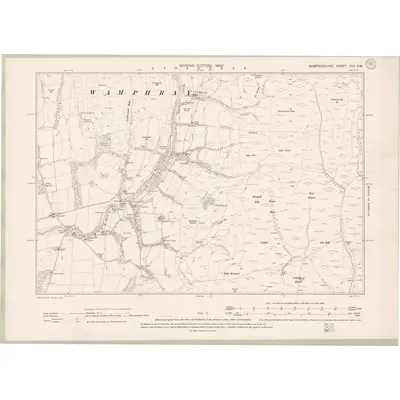 1898 Map of Dumfriesshire Sheet XXV.SW, 1900 Print