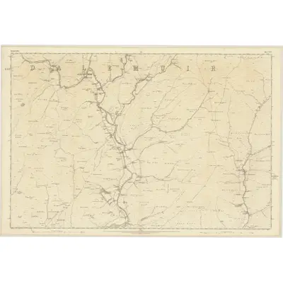 1857 Map of Dumfriesshire, Sheet XXVI, 1862 Print