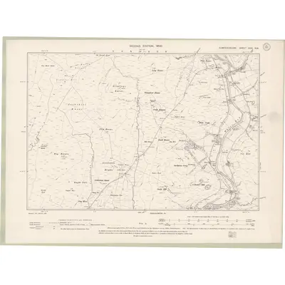 1898 Map of Dumfriesshire Sheet XXVI.SW, 1900 Print
