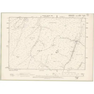 1898 Map of Dumfriesshire Sheet XXVII.NE, 1900 Print