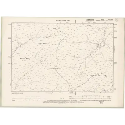1898 Map of Dumfriesshire Sheet XXVII.NW, 1900 Print
