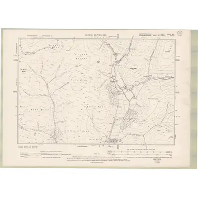 1898 Map of Dumfriesshire Sheet XXVII.SE, 1900 Print