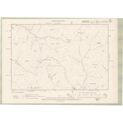 1898 Map of Dumfriesshire Sheet XXVIII.NW, 1900 Print