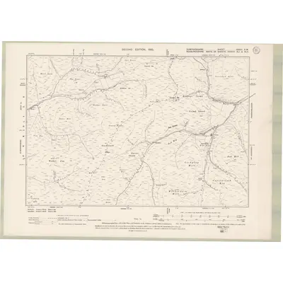 1898 Map of Dumfriesshire Sheet XXVIII.SW, 1900 Print