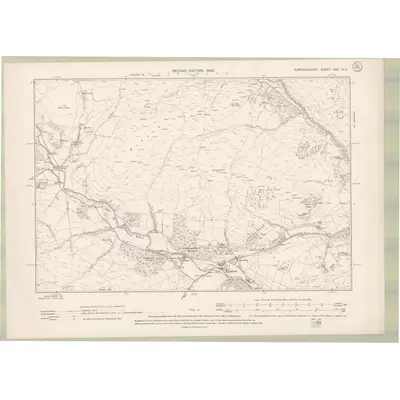 1898 Map of Dumfriesshire Sheet XXX.NE, 1900 Print