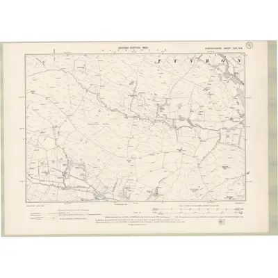 1898 Map of Dumfriesshire Sheet XXX.NW, 1900 Print