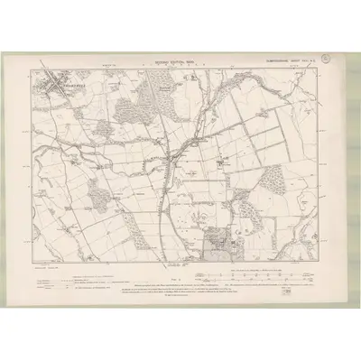 1898 Map of Dumfriesshire Sheet XXXI.NE, 1900 Print