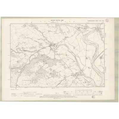 1898 Map of Dumfriesshire Sheet XXXI.NW, 1900 Print
