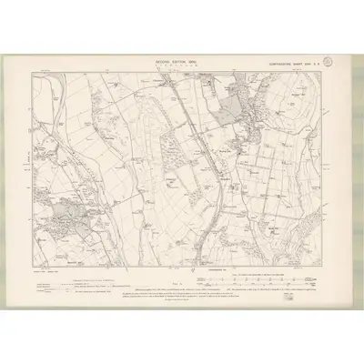 1898 Map of Dumfriesshire Sheet XXXI.SE, 1900 Print