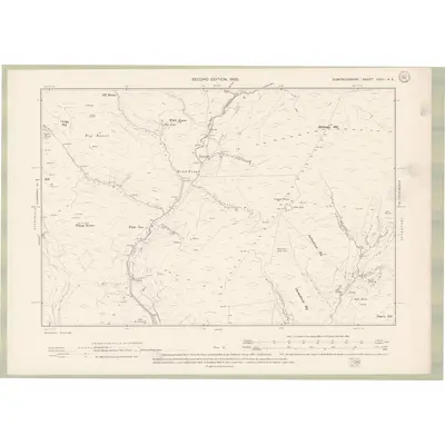 1898 Map of Dumfriesshire Sheet XXXII.NE, 1900 Print