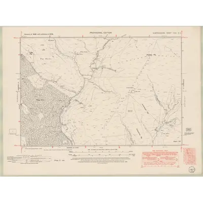 1948 Map of Dumfriesshire Sheet XXXII.NE, 1952 Print