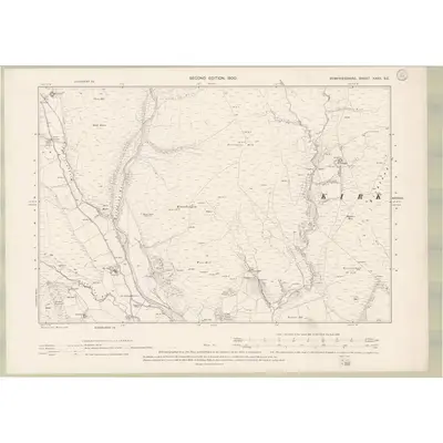 1898 Map of Dumfriesshire Sheet XXXII.SE, 1900 Print