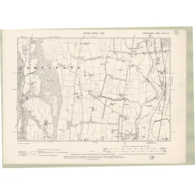 1898 Map of Dumfriesshire Sheet XXXIII.NE, 1900 Print