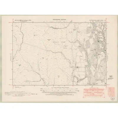 1948 Map of Dumfriesshire Sheet XXXIII.NW, 1952 Print