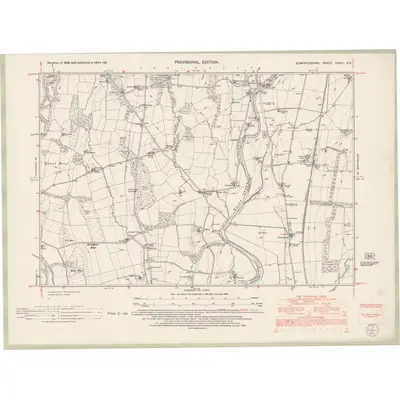 1948 Map of Dumfriesshire Sheet XXXIII.SE, 1952 Print