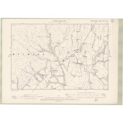 1898 Map of Dumfriesshire Sheet XXXIII.SW, 1900 Print