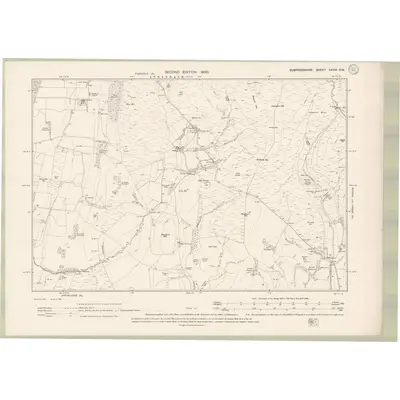 1898 Map of Dumfriesshire Sheet XXXIV.NW, 1900 Print