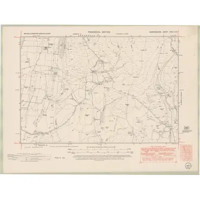 1948 Map of Dumfriesshire Sheet XXXIV.NW, 1952 Print