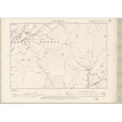1898 Map of Dumfriesshire Sheet XXXIV.SE, 1900 Print