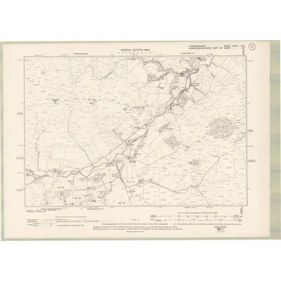 1898 Map of Dumfriesshire Sheet XXXIX.NW, 1900 Print