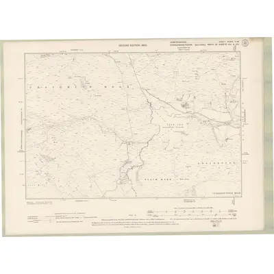 1898 Map of Dumfriesshire Sheet XXXIX.SW, 1900 Print