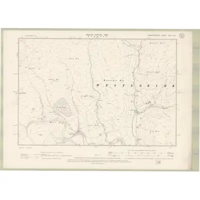 1898 Map of Dumfriesshire Sheet XXXV.NE, 1900 Print