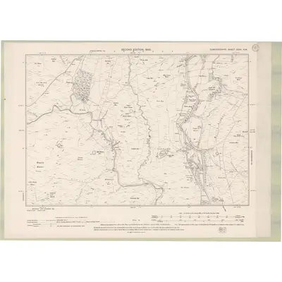 1898 Map of Dumfriesshire Sheet XXXV.NW, 1900 Print