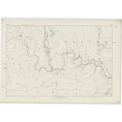 1857 Map of Dumfriesshire, Sheet XXXV, 1862 Print