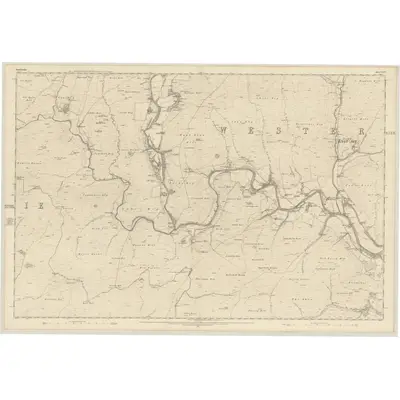 1857 Map of Dumfriesshire, Sheet XXXV, 1862 Print