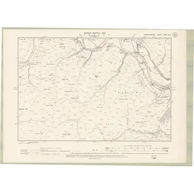 1898 Map of Dumfriesshire Sheet XXXV.SE, 1900 Print